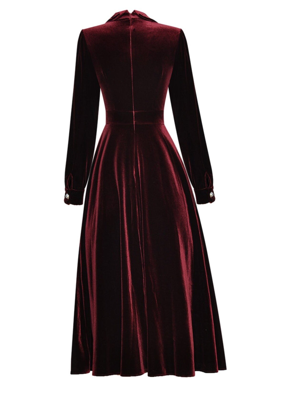 Elegant Velvet Women's Midi Dress | All For Me Today