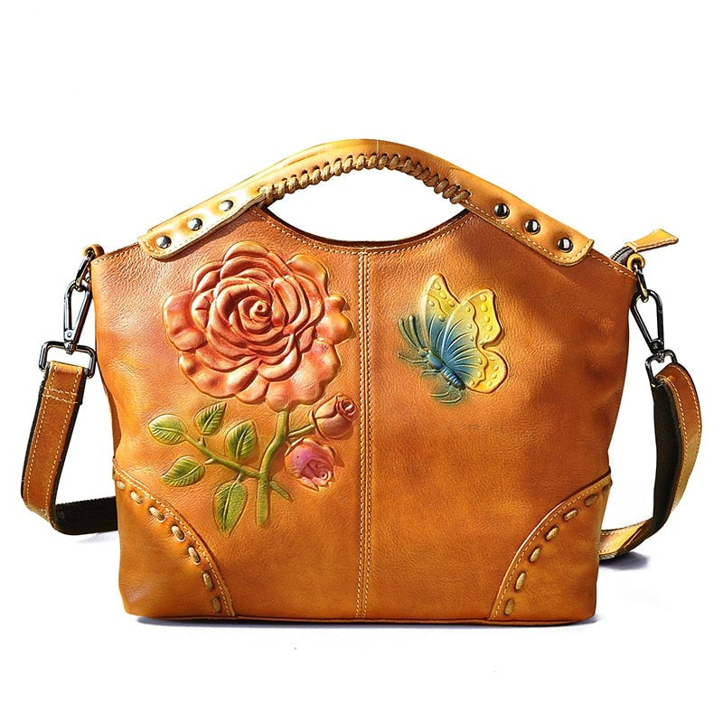 Emboss Flower Women's Tote Bag | All For Me Today