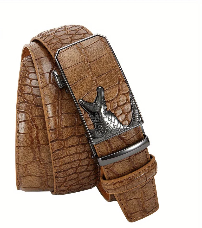 Classic Automatic Buckle PU Leather Belt