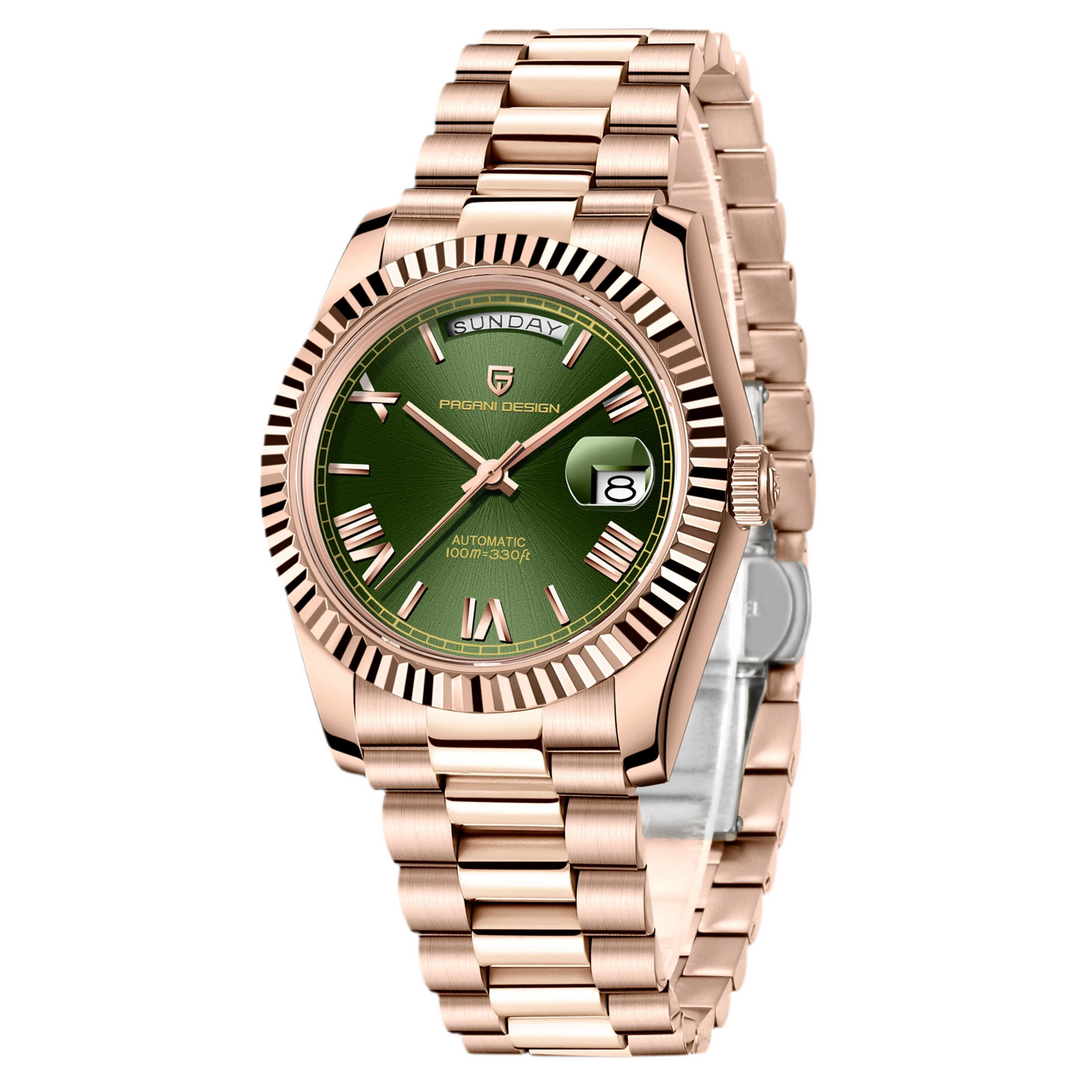 Stylish Sapphire Mirror Mechanical Wristwatch