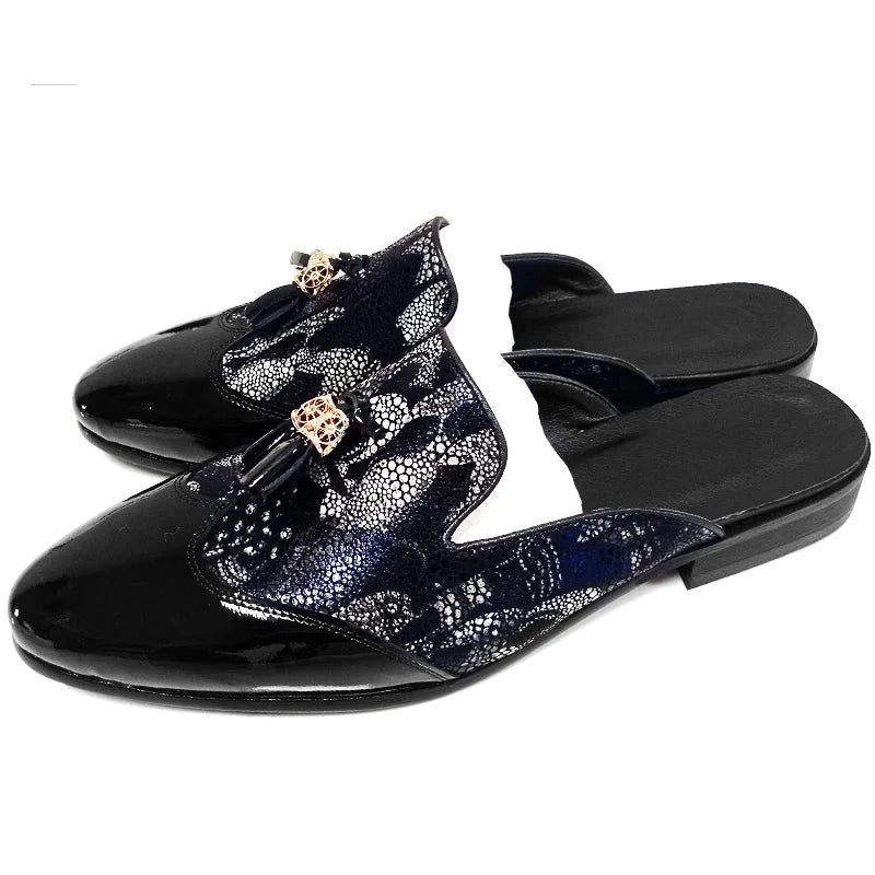 Flower Figures Men's Mules Slippers | All For Me Today