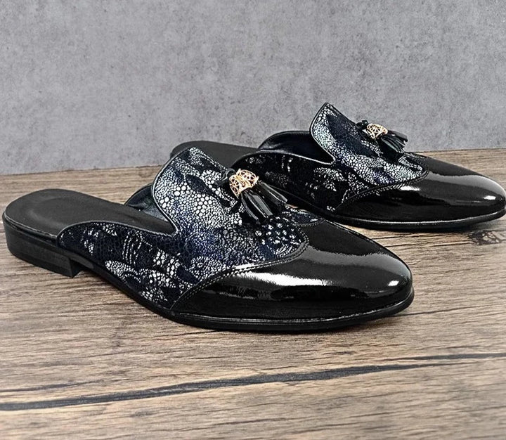 Flower Figures Men's Mules Slippers | All For Me Today