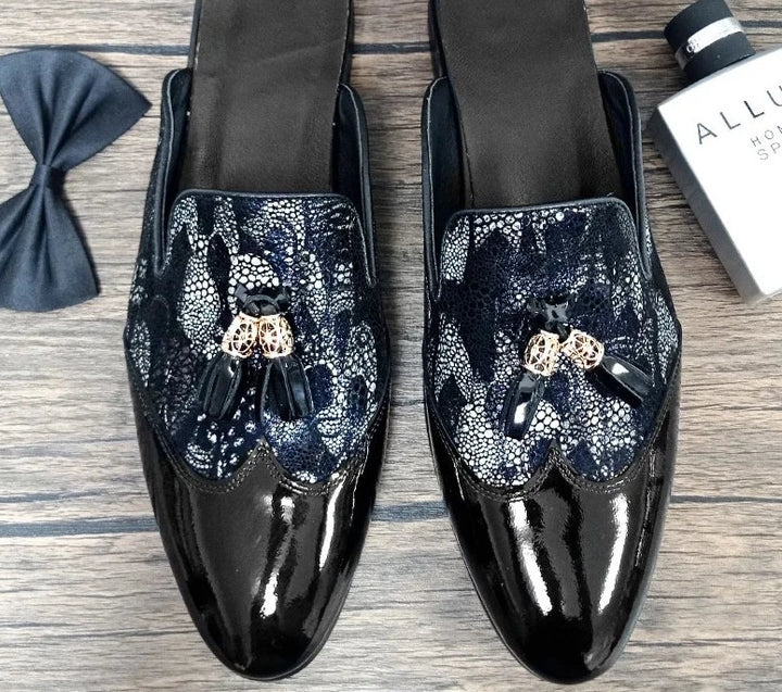 Flower Figures Men's Mules Slippers | All For Me Today