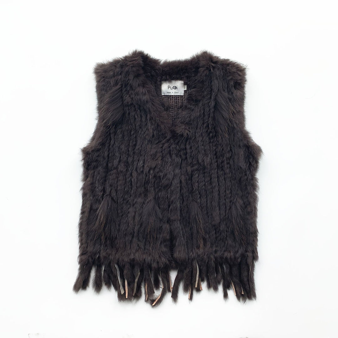 Gilet Women's Handmade Natural Fur Vest | All For Me Today