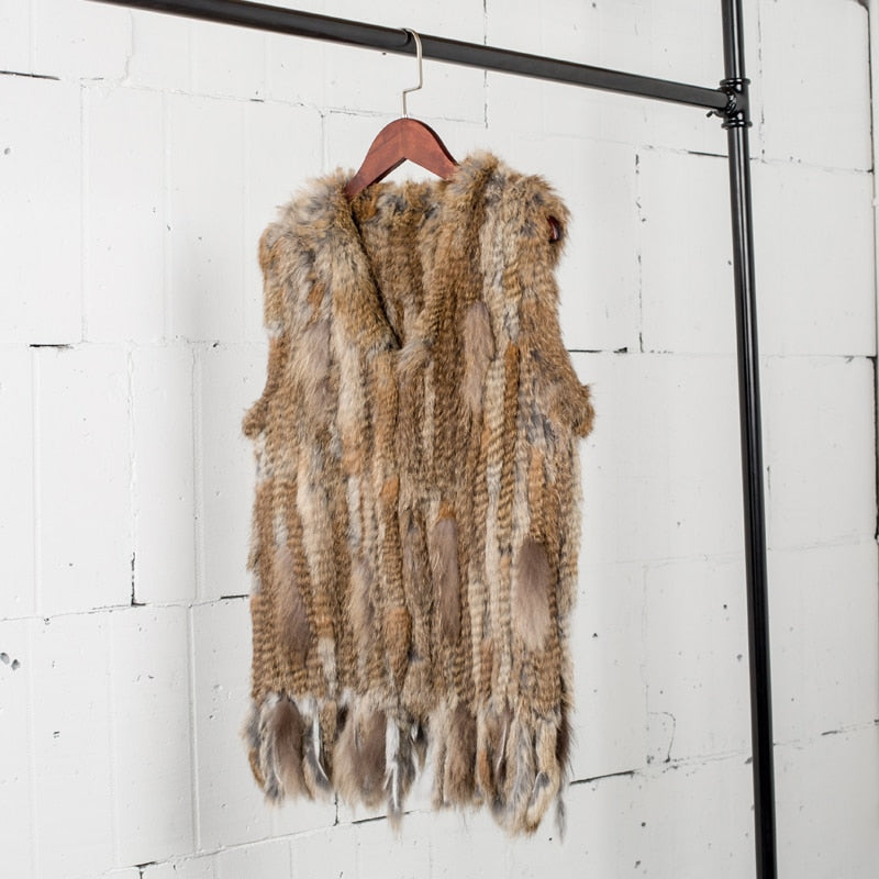 Gilet Women's Handmade Natural Fur Vest | All For Me Today