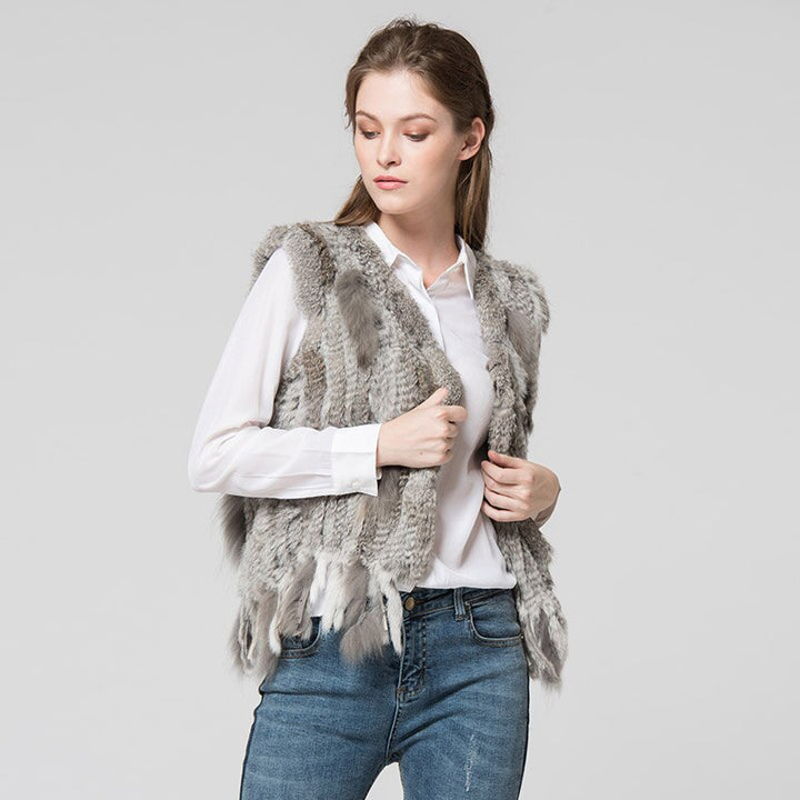 Gilet Women's Handmade Natural Fur Vest | All For Me Today