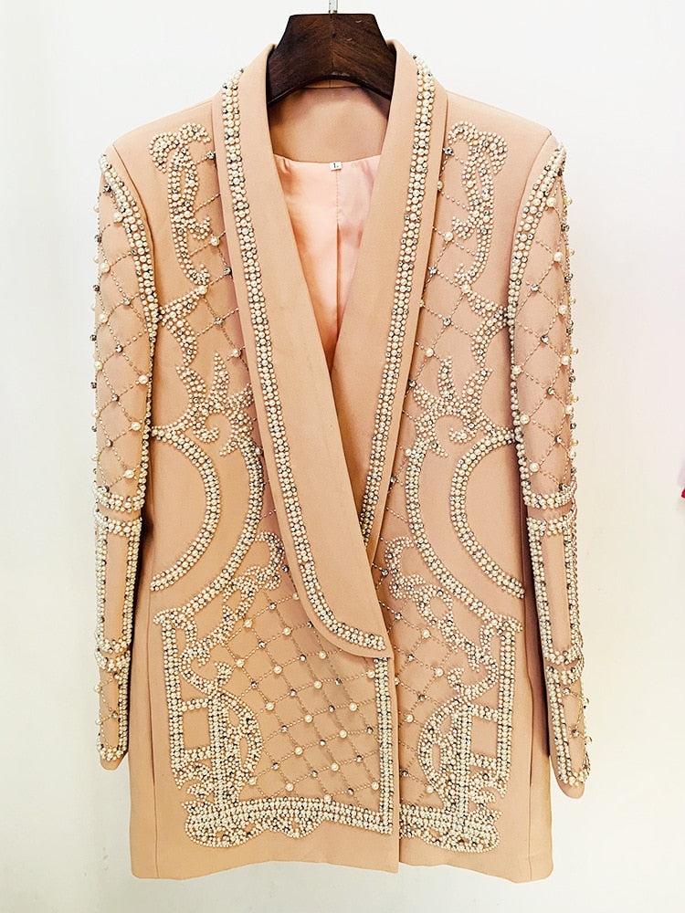 Gorgeous Heavy Crystal Beading Women's Short Coat | All For Me Today