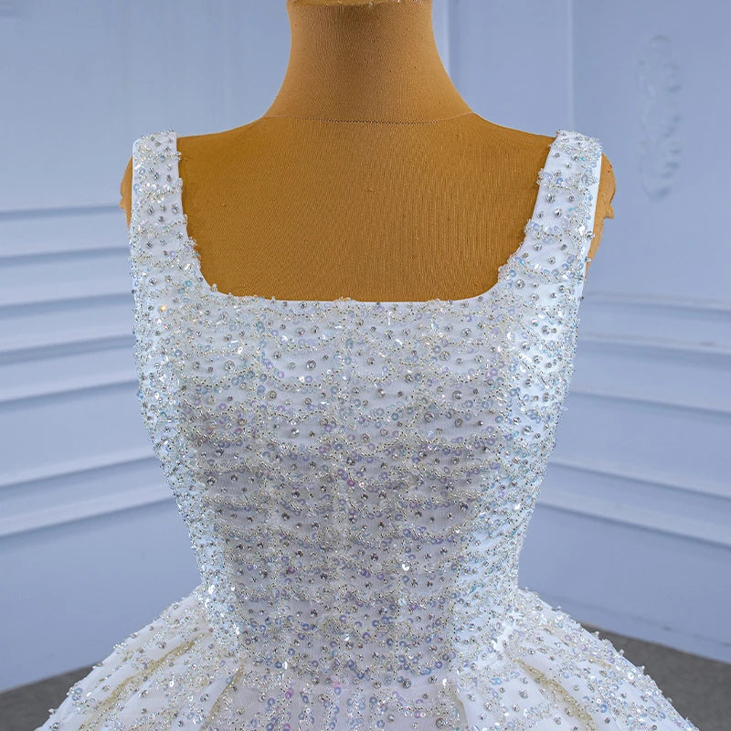 Luxurious Glitter Crystal Wedding Gown