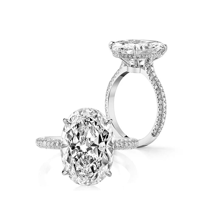 Luxury Oval Moissanite Ring