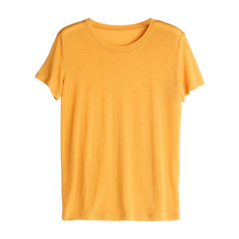 Round Neck Mulberry Silk Women's T-shirt