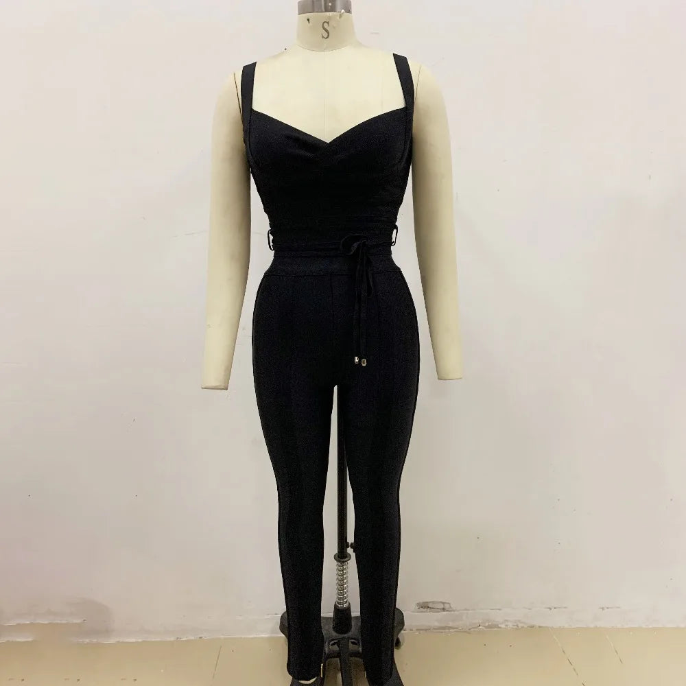 Effortlessly Rayon Bandage Jumpsuit