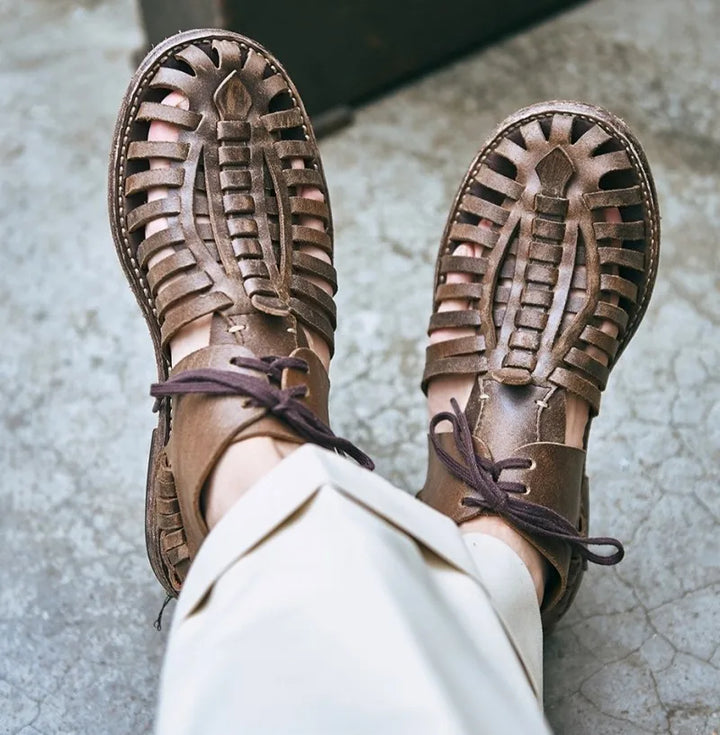 Smart Men's Gladiator Leather Sandals