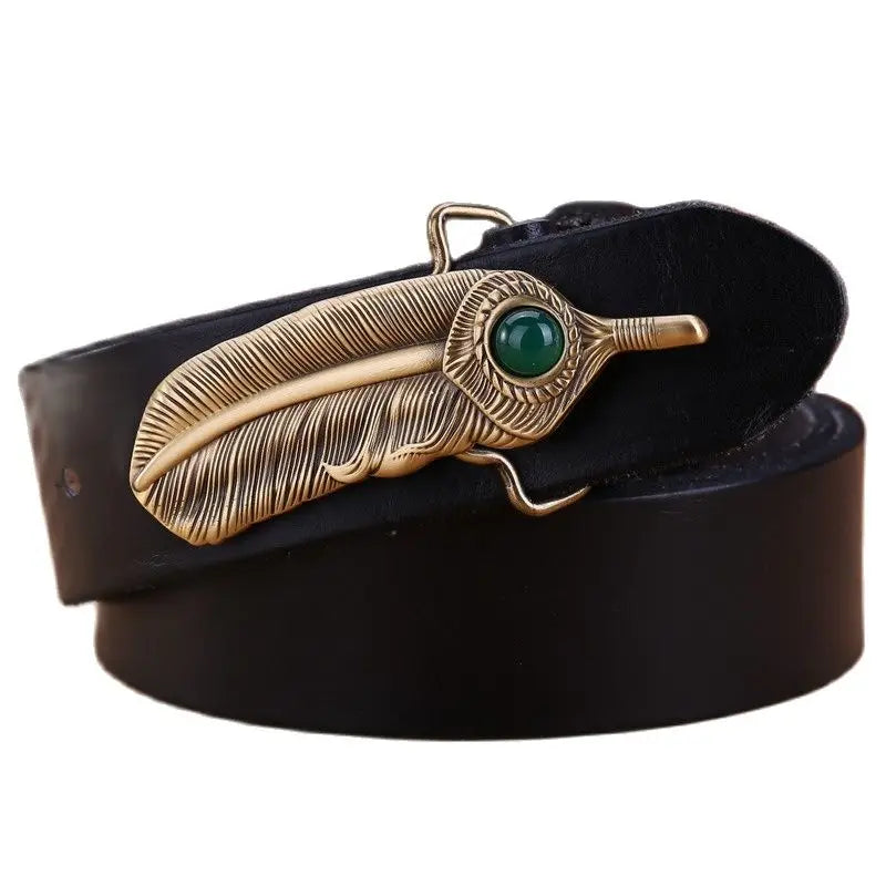 Luxury Full-Grain Leather Belt