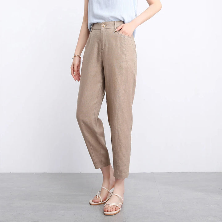 High Waist Ankle Harem Pants