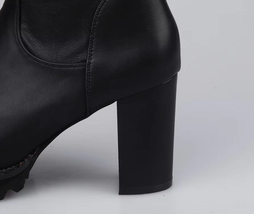 Over The Knee High Heel Shoes