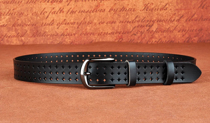 Stylish Hollow Out Leather Belt