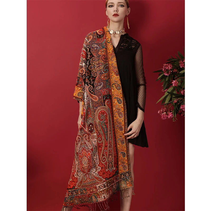 Stunning Merino Boiled Warm Wool Scarf