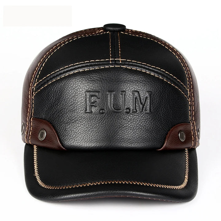 Classic Genuine Leather Baseball Cap