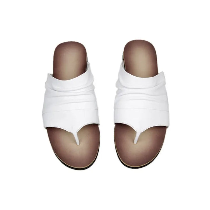 Classic Genuine Leather Slip-On Sandals