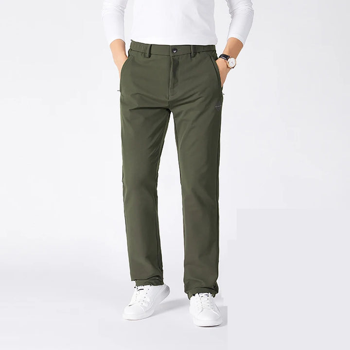 Light Elastic Mid Straight Pants