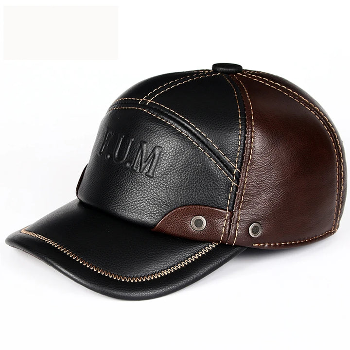 Classic Genuine Leather Baseball Cap