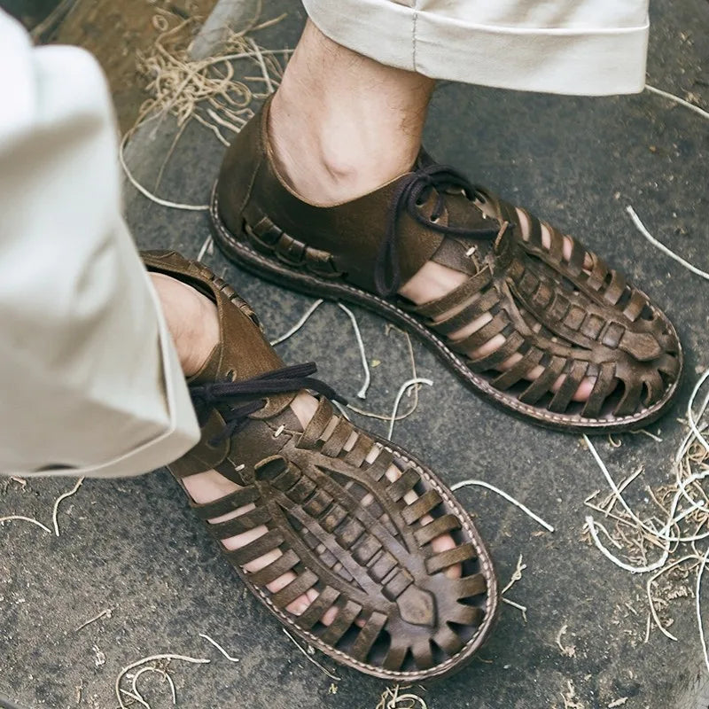 Smart Men's Gladiator Leather Sandals