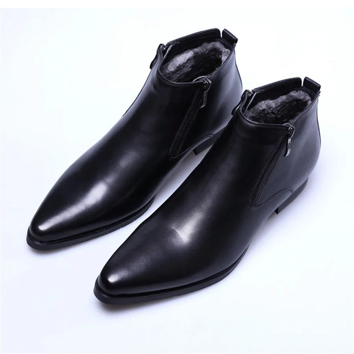Comfortable Pointed-toe Real Leather Boots