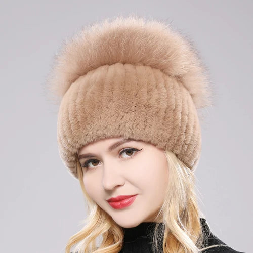 Elegant Real Fur Winter Hat