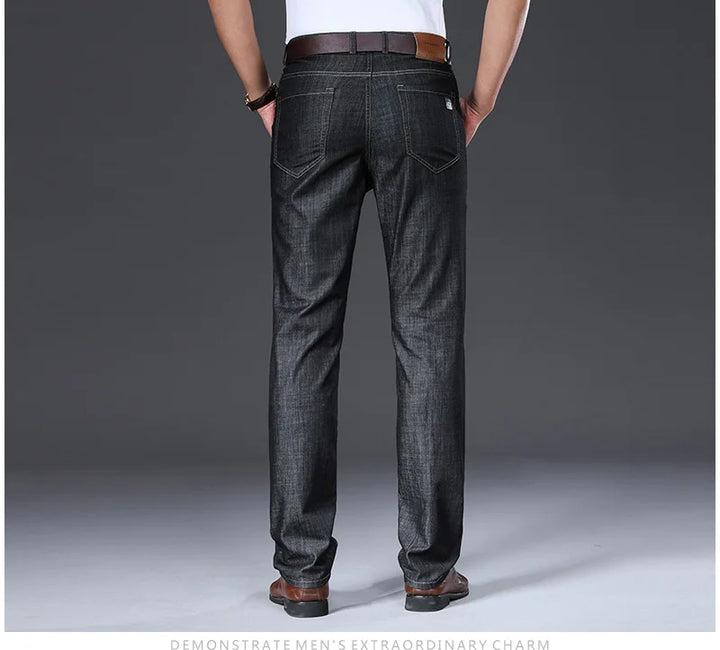 Breathable Mid-Straight Jeans Pants