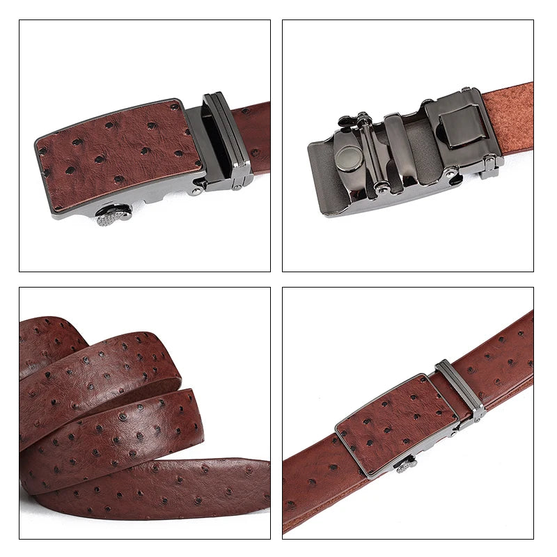Stylish Texture Automatic Buckle Belt