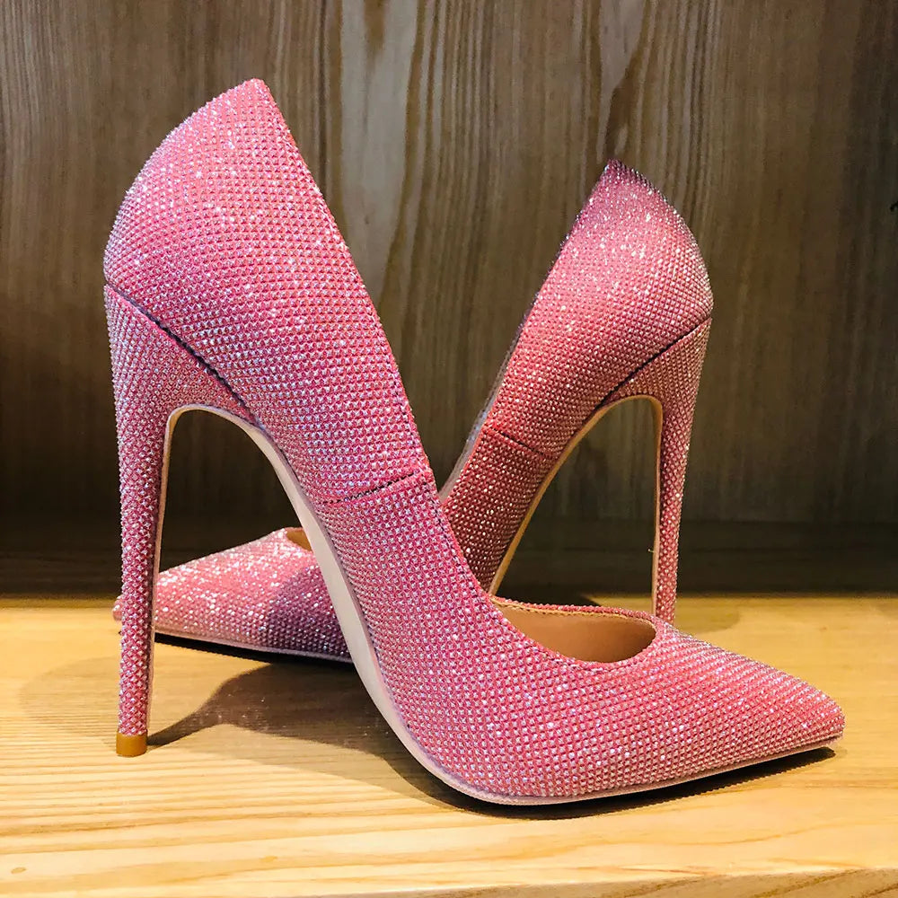 Sparkly Bling Women's High Heel Shoes