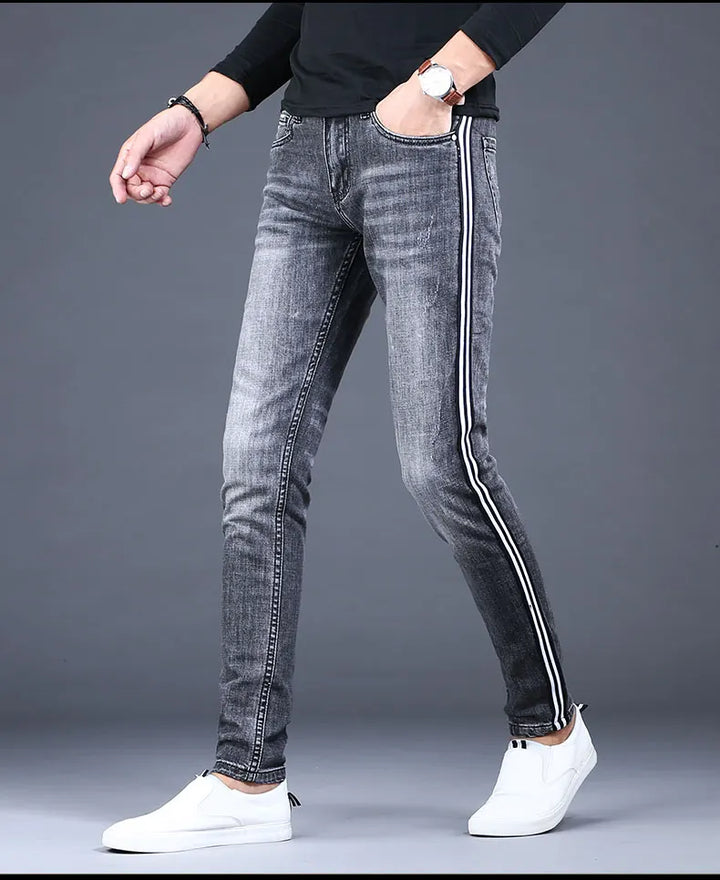 Side Stripe Jeans Pants