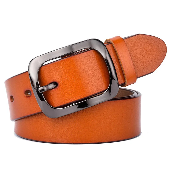 Luxury Metal Buckle Cowhide Belt