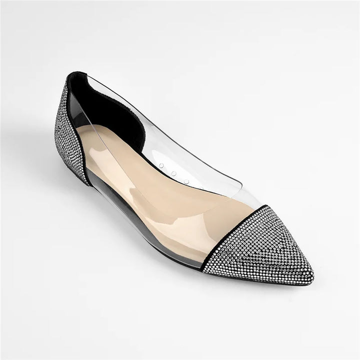 Diamonds in Monochrome Flats Shoes