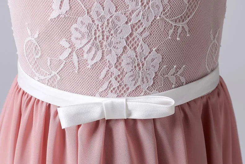 Stunning Short Sleeves Little Bridesmaid Dress