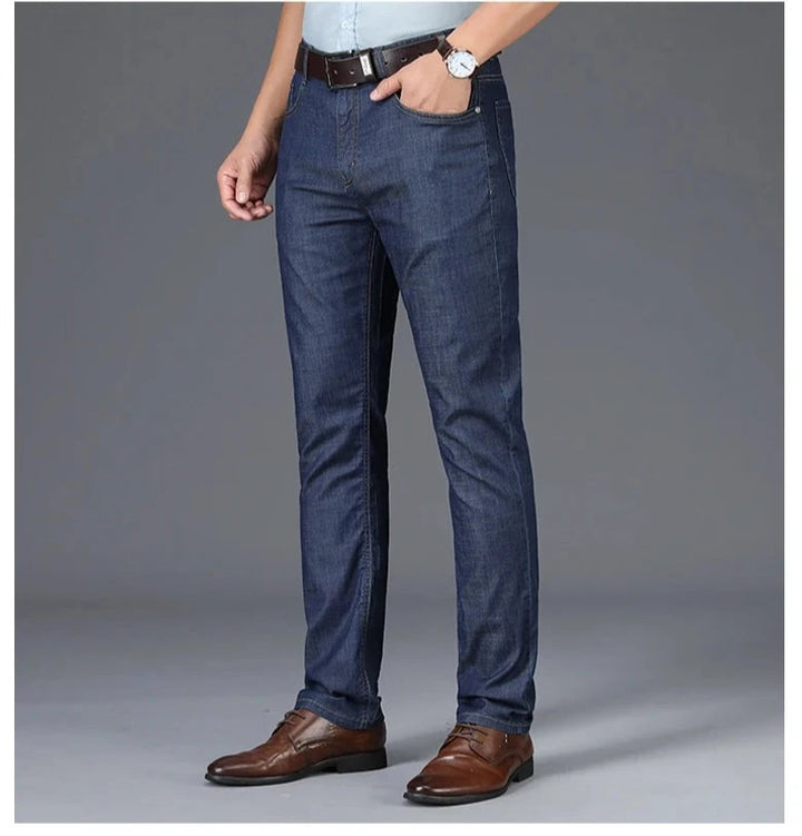 Casual Mid-Waist Straight Jeans Pant