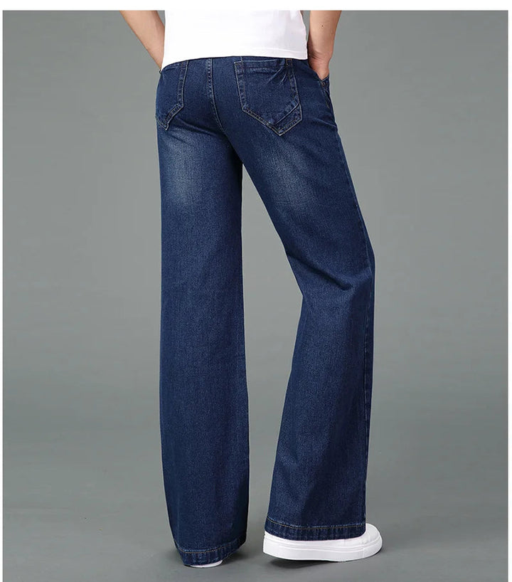 Lightweight Wide-Leg Jeans Pants