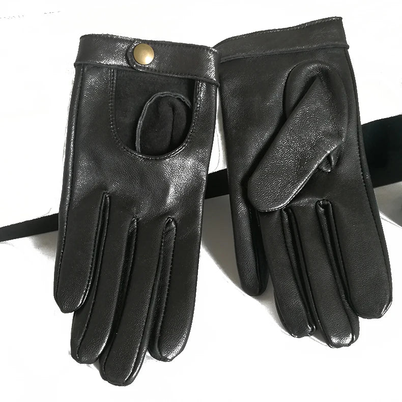 Half-Palm Rivet Fashion Gloves