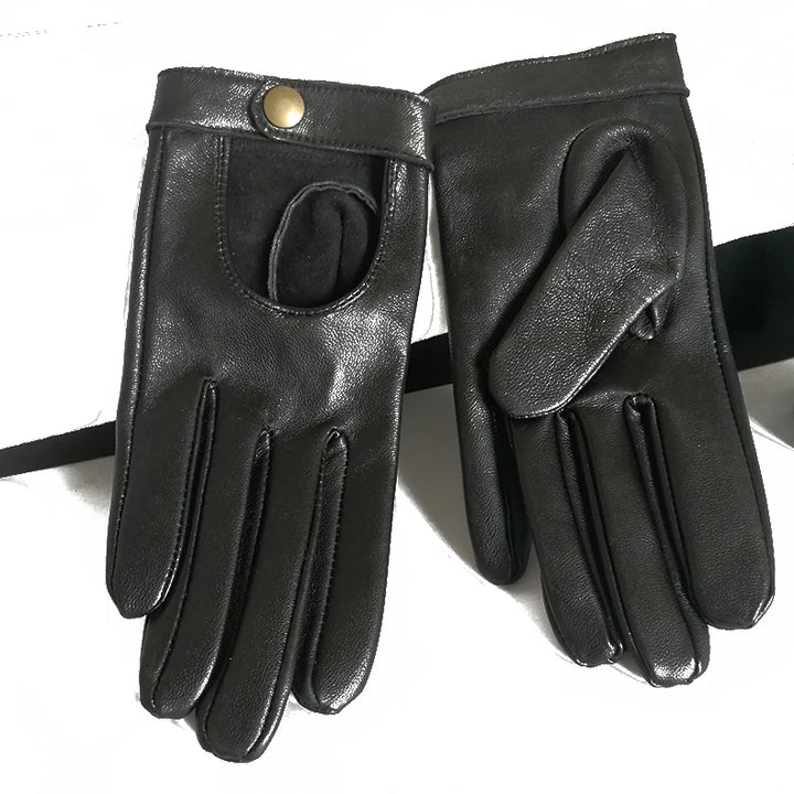 Half-Palm Rivet Fashion Gloves