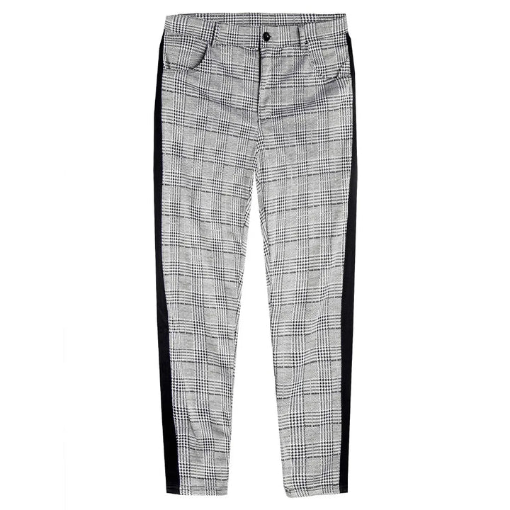 Trendy Plaid Stripe Jogger Pants