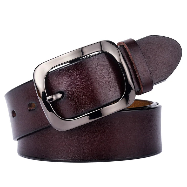 Luxury Metal Buckle Cowhide Belt