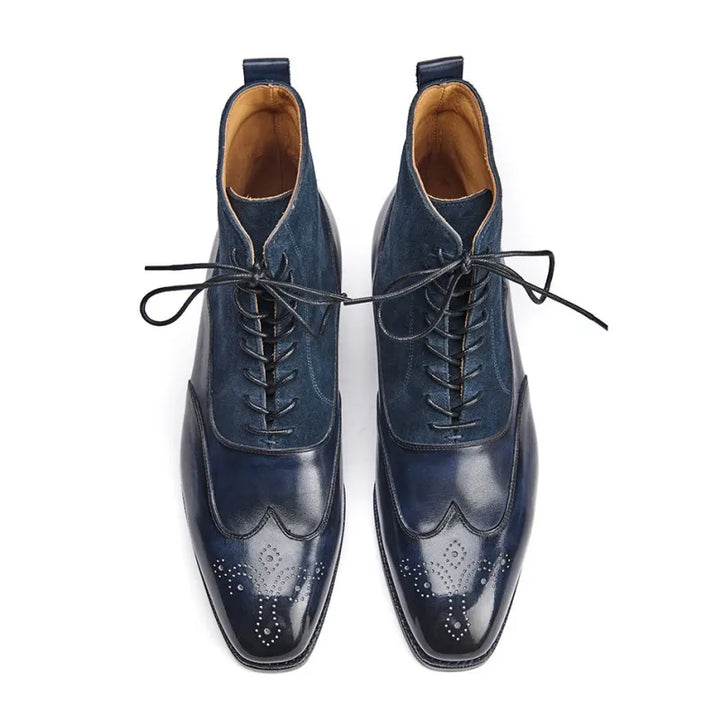 Resplendent Real Leather Brogue Boots