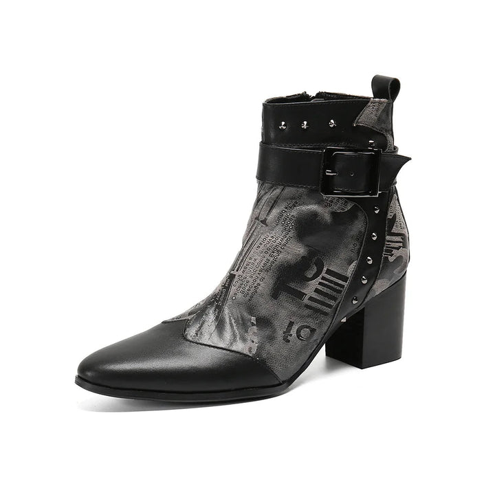 Refined High Heels Genuine Leather Boots
