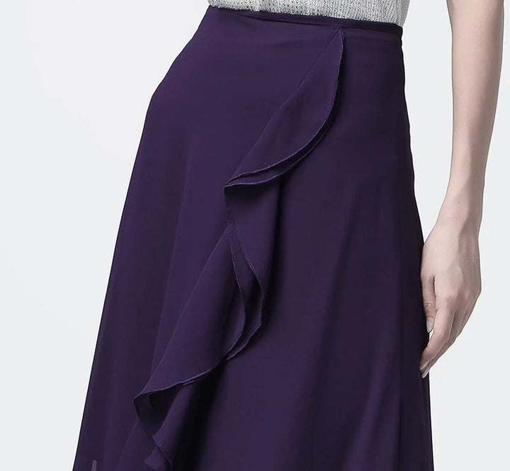 Elegant High Waist Slim-fit Maxi Skirt