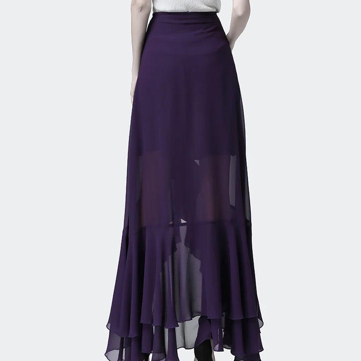 Elegant High Waist Slim-fit Maxi Skirt