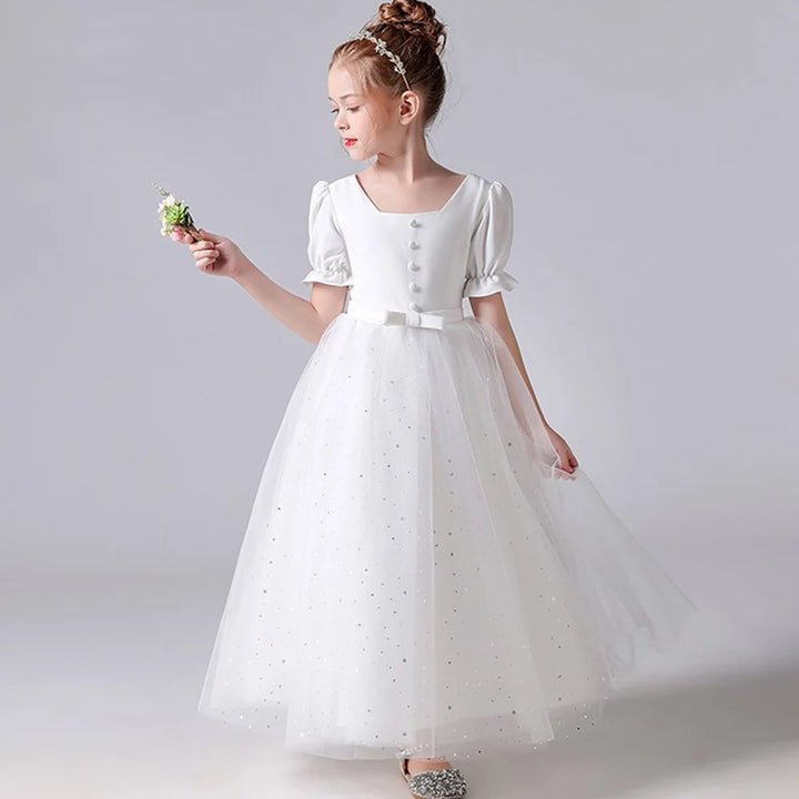 Delighted Sparkly Tulle Girl's Evening Dress