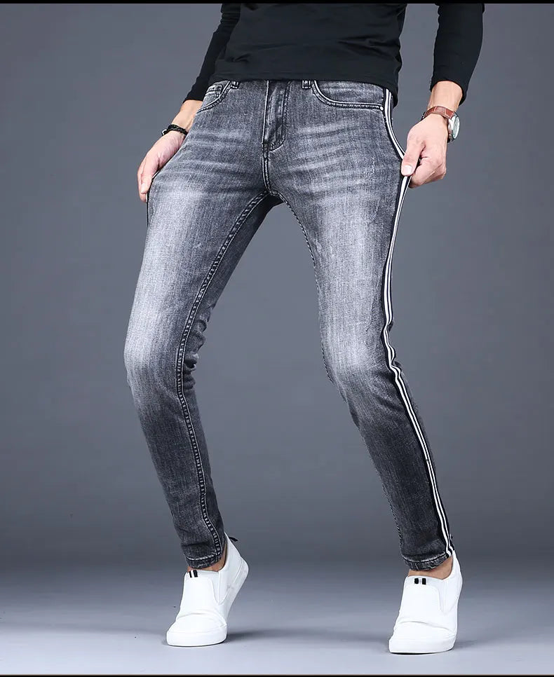 Side Stripe Jeans Pants