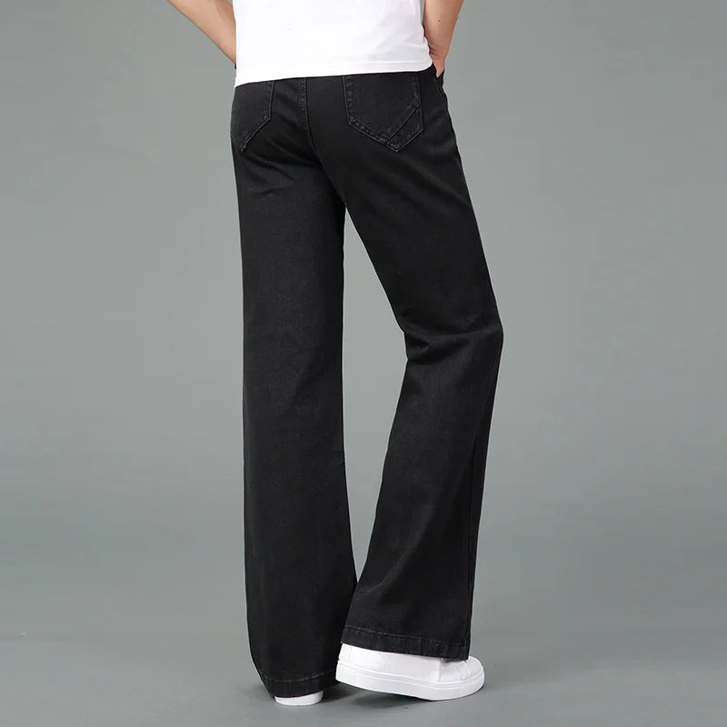 Lightweight Wide-Leg Jeans Pants