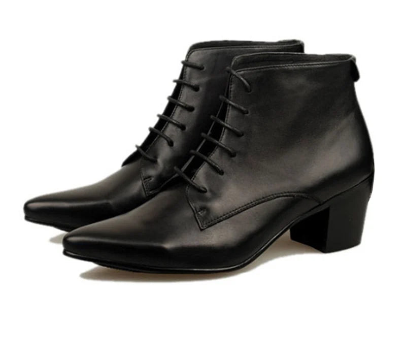 Genuine Leather High Heels Boots