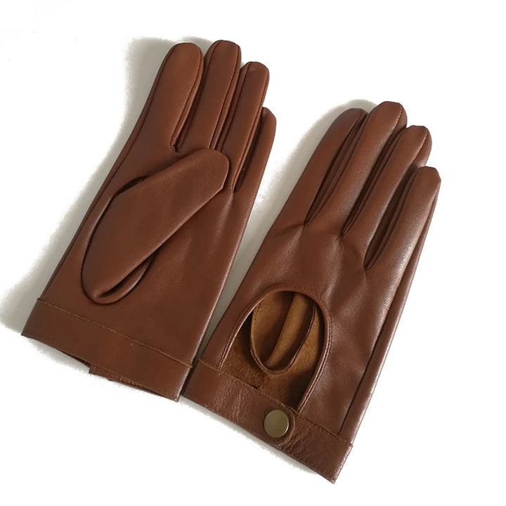 Half-Palm Rivet Fashion Gloves
